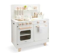 Woet® White Wooden Toy Kitchen with Dishwasher & Accessories