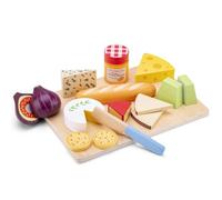New Classic Toys - Wooden Cheese Board for Kids - Montessori Toys, Play Food, Wooden Play Food, Kids Kitchen Accessories, Wooden Board, Learning Resources - Set of 1