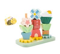 Woet® Wooden Stacking Toy with Spinning Gears