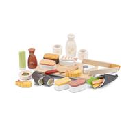 Woet® Wooden Toy Sushi Play Food Set, 30 Pieces