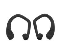 WOFASHPURET 1 Pair Replacement Ear Hooks Earbuds Accessories for Active Jogging Anti-slip Comfortable Fit Silicone Black Secure Clip