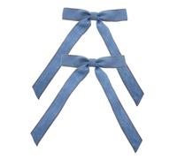 WOFASHPURET 1 Pair Retro Solid Color Bow Hair Clip with Long Tail Fashionable Hair Accessories for Women Sweet Playful Style for Parties and Daily Wear Strong Hold Duckbill Clip Versatile