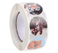 WOFASHPURET 1 Roll Animal Design Sticker Motivational Sticker Paper Material No Trace When Tore off Classroom DIY Reward for Students