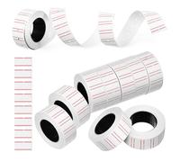 WOFASHPURET 10 Rolls Price Marker Label Stickers Pricing Stickers Easy to Use Compatible with Price Tag Machines White Paper Labels for Small Business Labeling Goods Or Items