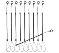 WOFASHPURET 10pcs Anti-lost Pen Rope Stylus Pen Tether 5.9x0.3x0.1inch Elastic Plastic Silicone Spring Cord by Students and Professionals