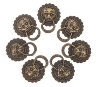 WOFASHPURET 10pcs Drawer Handle Decorative Handle Lion Head Shaped Tin Alloy Retro Realistic Lion Design Knob for Cabinet Door and Drawer Safe Use Not Easy to Fade