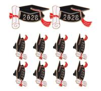 WOFASHPURET 10pcs Graduation Brooch Class of Decorations Graduation Badge Pins Enamel Brooch Lapel Pins Graduate Party Accessories Memorial Souvenirs for Celebration Season