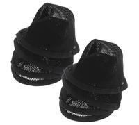 WOFASHPURET 10pcs Hair Wraps for Sleep Black Reusable Hair Net Mesh Caps for Wigs Crochet for Women Sleeping for Long Weaving Accessories