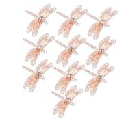 WOFASHPURET 10pcs Handmade Diy Rhinestone Hair Clip Charms Diamond Hairpin Headpiece for Girls Festival Hair Accessories Craft Decor