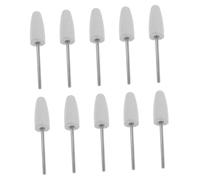 WOFASHPURET 10pcs Rubber Polishing Kits Silicone Nail Drill Bits Set for Russian Japanese Manicure Precision Buffing Shaping Cuticle Remover Professional Home Salon Use