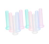 WOFASHPURET 10Pcs Silicone Facial Cupping Set Aging Vacuum Suction Cups for Eye and Face Massage Wrinkle Reduction Skin Care Tools for Relaxation and Efficiency