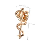 WOFASHPURET 10pcs Snake Brooch Pin Medical Alloy Badge Elegant Nursing Doctor Scarf Dress Pins Professional Symbol Healthcare Staff