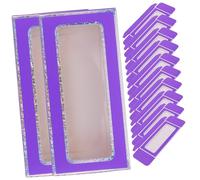 WOFASHPURET 12 Pcs False Nail Storage Box with Window Nail Tips Organizer Case for Salon and Personal Use Sturdy Display Container