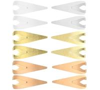 WOFASHPURET 12pcs Book Darts Markers Brass Metal Page Markers Organizing Documents and Files Will Not Damage Book Pages Gift for Christmas and Mother's Day for Students and Colleagues