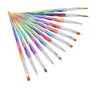 WOFASHPURET 12pcs Nail Art Brush Creative Manicure Pens for Nail Art Design and Comfortable to Use for Home and Professional Salon Applications