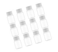 WOFASHPURET 12pcs Plastic Empty Medicine Container Bottles for Pills Caps for Travel and Home Use