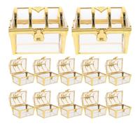 WOFASHPURET 12pcs Wedding Candy Box Bridal Shower Candy Box Creative Design Plastic Packaging Portable Large Capacity Elegant Party Favor