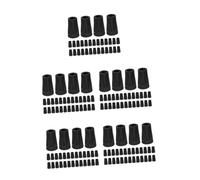 WOFASHPURET 150 pcs Round Rubber Walking Cane Tips Shock-absorbing Anti-skid Hiking Pole Ferrules Replacement Ends for Trekking Poles Easy Installation for Stability Trails