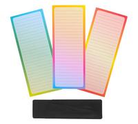 WOFASHPURET 150 Sheets Grocery List Fridge List Magnet Pad with Pen Holder Meal Planning Appointment Reminders Assorted Colour 20 X 7.5 Cm for Organizing Daily Life