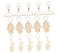 WOFASHPURET 15Pcs Dreadlock Hair Rings with Dolphin Tail Butterfly Leopard Hand Charms Stylish Hair Jewelry Braids Accessories for Women and Beginners Easy to Wear Decorative Jewels