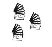WOFASHPURET 18 pcs Clear Travel Bags with Zipper Transparent PVC Storage Pouches for Makeup Toiletries Organization Black Border Design for Airport Security and Daily Use