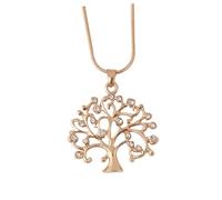WOFASHPURET 1pc Life Tree Pendant Necklace with Diamonds Simple Golden Clavicle Chain Jewelry for Women present for Weddings Parties and Daily Wear
