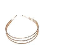 WOFASHPURET 1pc Rhinestone Hair Hoop Three Manmade Headband for Weddings Parties and Special Occasions Lightweight and Stylish Hair Accessory Stunning Design