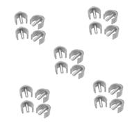 WOFASHPURET 20 pcs C Shaped Clamp Buckle for Walking Stick and Crutch Accessories Anti-Slip Plastic Clips for Walker Hand Grips Easy Install Replacement Latch for Indoor Outdoor Use