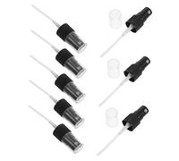 WOFASHPURET 20pcs Black Spray Nozzle Replacement for Essential Oil Bottles Fine Mist Perfume Sprayer Tops Lightweight Compact Caps for DIY Body Spray and Personal Liquids