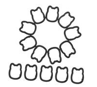 WOFASHPURET 20pcs Cat Shape Keychain Hooks Zinc Alloy Spring Rings for DIY Accessories Backpacks Purses Multipurpose Key Holder Kit Easy Attachment and Rust Resistant