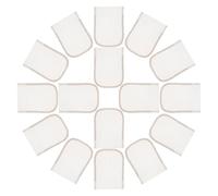 WOFASHPURET 20pcs Doll Wig Lace Net Base 4x4 Inch U-shape Structure Hand-tied Silk Hair Integration Mesh for Creators Professional Lace Frontal Net Users in Hair Integration Mesh Projects