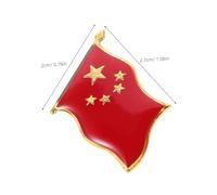 WOFASHPURET 20pcs Patriotic Five Pointed Star Flag Lapel Pins Alloy Brooches for National Identity Holiday Events Suits Casual Outfits Hats Bags Meaningful Gift and Fashion Accessory
