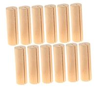 WOFASHPURET 20pcs Picture Holding Rack Wood Name Cards Base Wedding Table Number Holders Decorative Display Stand