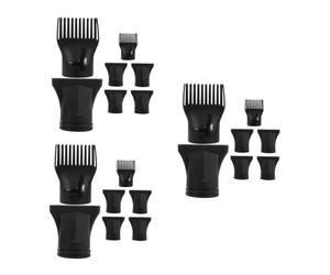 WOFASHPURET 21pcs Hair Dryer Nozzle Attachment Professional Plastic Comb Diffuser for Blow Dry Styling Suitable for Hairdressing Salon Use