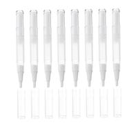 WOFASHPURET 21pcs Transparent Empty Nail Oil Pens Brush Tip Refillable Cosmetic Containers for Lip Gloss Nail Polish Essential Oils and More Each