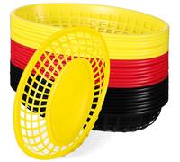 WOFASHPURET 24pcs Reusable Food Serving Baskets for Bread and Sandwiches Large Capacity and Simple Appearance, for Home Cooking and Bbq Parties