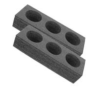 WOFASHPURET 2pcs Beverage Packing Tray Coffee Cup Tray 3-hole Pearl Cotton Stable Practical Holder for Carrying Cold Drinks on A Hot Summer Day