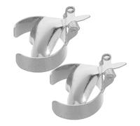 WOFASHPURET 2Pcs Candle Extinguisher Snuffer Metal Tool with Heart-Shaped Design for Scented and Tealight Candles in Bathroom or Home