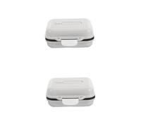 WOFASHPURET 2pcs Compact Weekly Pill Organizer Box with Compartments Portable Travel Medicine Case for Pocket Purse Backpack Lightweight Sealed Small Pill Holder for Daily Medication and Small