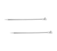 WOFASHPURET 2pcs Electric Fence Ground Rod Grounding Stick Reinforced Grounding Stick Technology Portable Universal Compatibility Silver Solid Galvanized Iron for Generators and Ranches