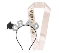 WOFASHPURET 2pcs Graduation Cap Headband and Sash Set Lightweight and Comfortable Hairbands for High School and College Graduation Ceremonies for Celebrations and Parties