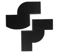 WOFASHPURET 2pcs Hairline Shaping Tool w Type Beard Trimming Guide Diy Barber Line up Tool for Men Grooming and Styling