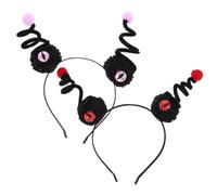 WOFASHPURET 2pcs Halloween Headband Googly Eyes Funny Party Accessories for Cosplay Set Includes Ghost and Eyeball Headbands for Costume Events