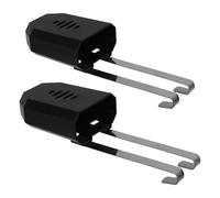 WOFASHPURET 2pcs Hanging Tank Tablet Organizer Toilet Tank Basket Quick Installation Enhanced Protection Black Stainless Steel Abs Plastic for Bathroom Cleaning Tablet Holder