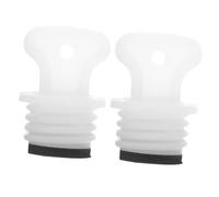 WOFASHPURET 2pcs Hot Water Bag Replacement, Bottle Stopper Rubber Seal Plug for Hot Water Bag, Leak-Proof Design, Cover Cap Easy to Use, 1.38 X 0.98 X 0.98 Inches