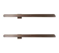 WOFASHPURET 2pcs Magnetic Shoehorn Handled Shoehorn Solid Wood Lazy Shoe Helper 21.7" Length Coffee Colour Multipurpose Design for Travel and Home Use Suitable for Seniors