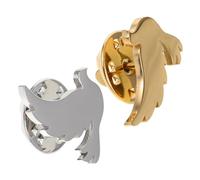 WOFASHPURET 2pcs Peace Dove Brooch Lapel Pins for Women Enamel Bird Brooch Pin with Alloy Finish Lightweight Badge for Weddings Charity Events Daily Wear Elegant Symbol of Harmony and Justice