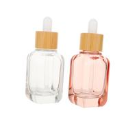 WOFASHPURET 2pcs Refillable Perfume Dropper Bottles Glass Cosmetic Container for Essential Oil Sample Bottle Dropper for Liquid Makeup Glass for Perfume Dispenser