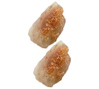 WOFASHPURET 2pcs Rough Stones Chakra Stones Energy for Therapy and Relaxation Natural with Colorful Random Style to Decorate Your Home Or for Travel Use