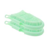 WOFASHPURET 2pcs Silicone Body Scrubber Double-Sided Bath Brush for Women Shower Gloves with Soft Massage Grooves and Dense Bristles Comfortable Exfoliating Back Scrubber for Bath and Scalp